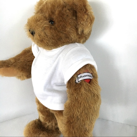 “Heart Sharron" Arm Tattoo Teddy Bear Plush 16” - Picture 2 of 11